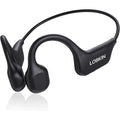 Bone Conduction Headphones Bluetooth 5.3 Open Ear Wireless Mic LOBKIN, Black
